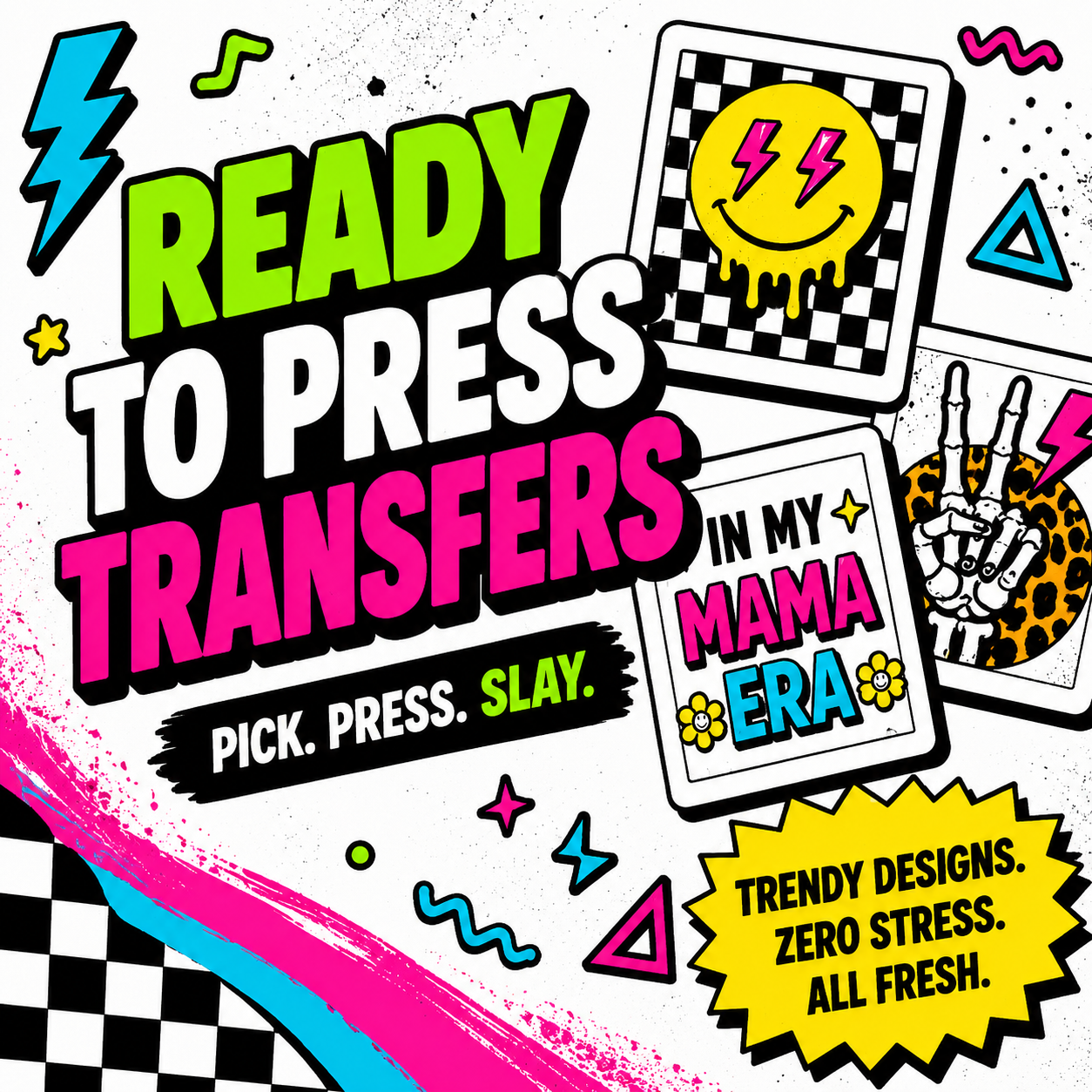 Ready to press transfers